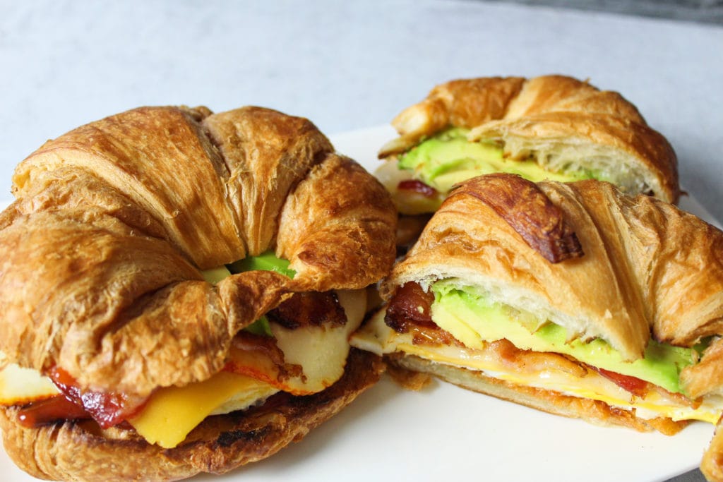 croissant breakfast sandwich