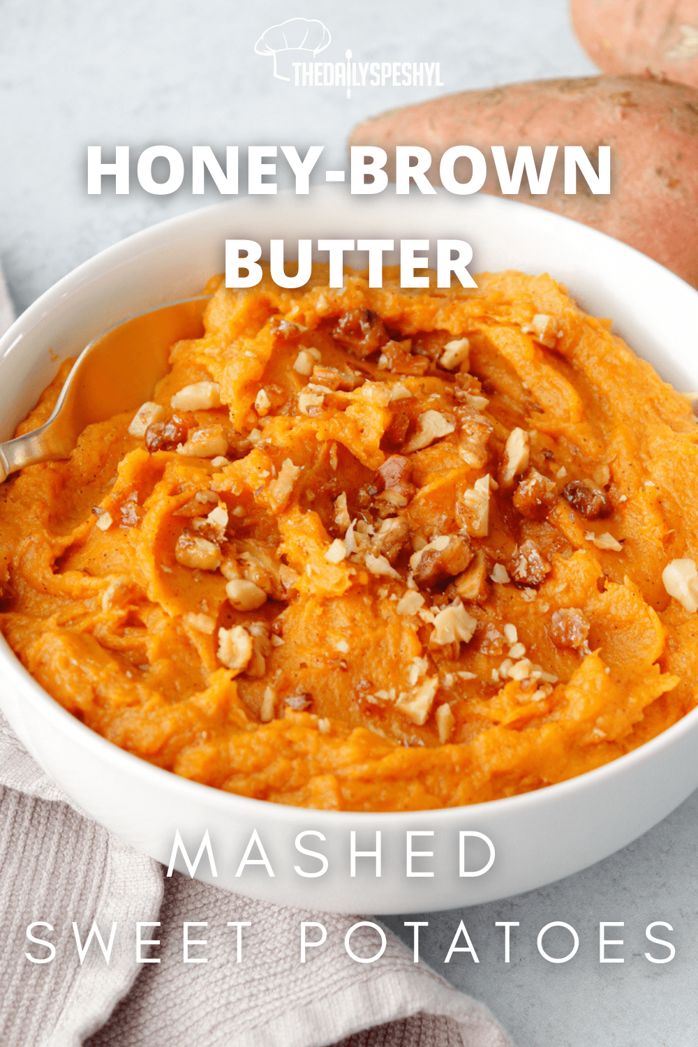 Honey-Brown Butter Mashed Sweet Potatoes - The Daily Speshyl