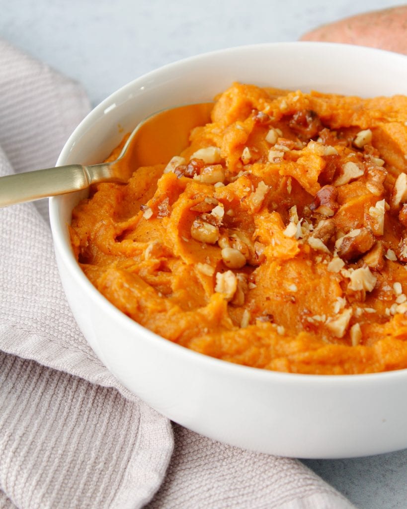 Honey-Brown Butter Mashed Sweet Potatoes - The Daily Speshyl
